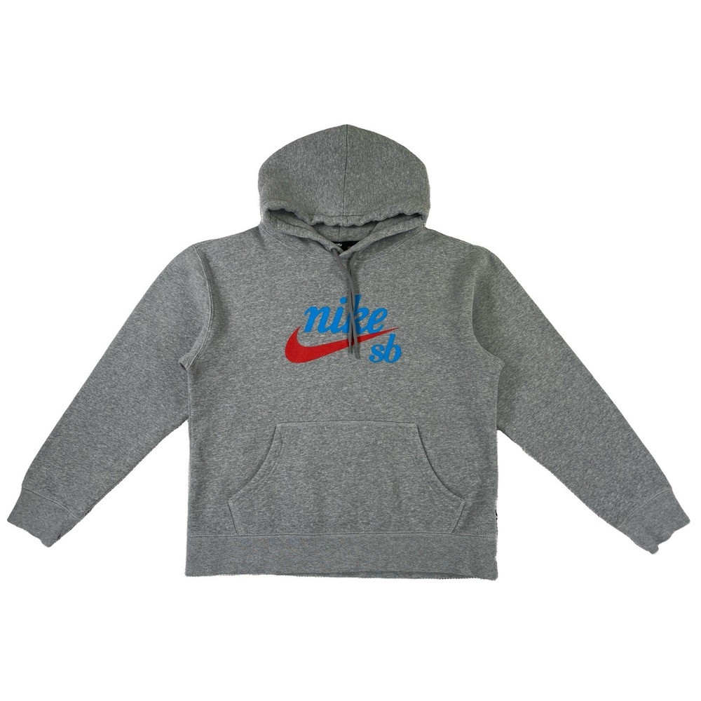 Nike SB Skateboarding Graphic Pullover Hoodie Adult Small Gray